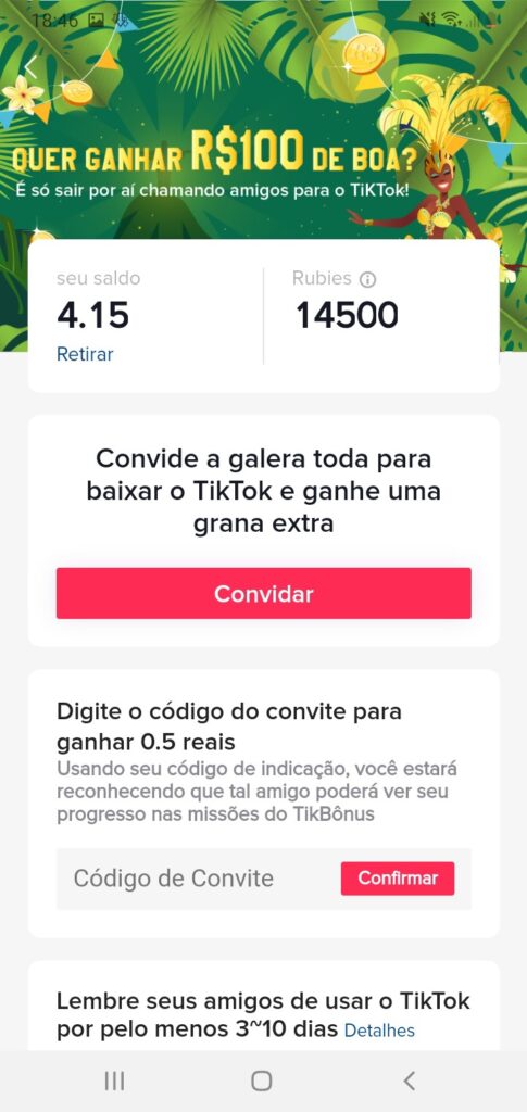 codigo tiktok bonus