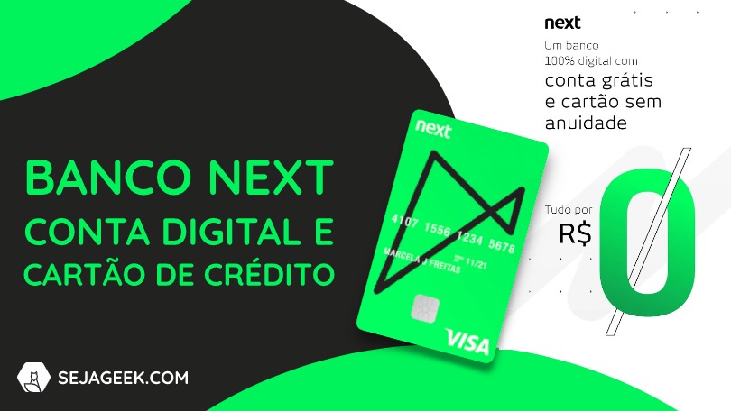 cartão de credito sem anuidade NEXT