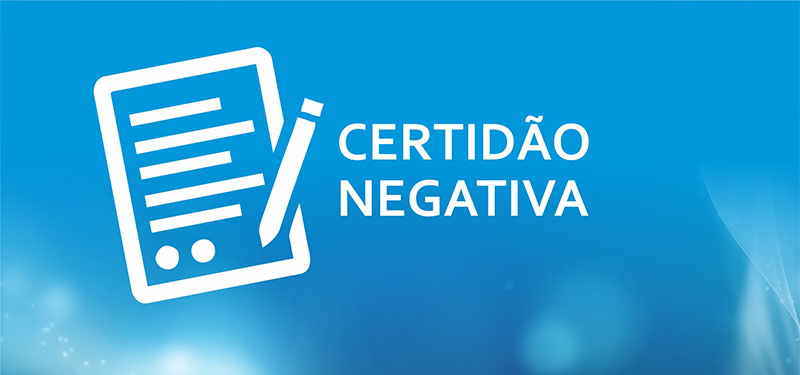 Certidão negativa Federal