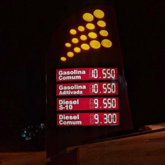 Aumento da Gasolina