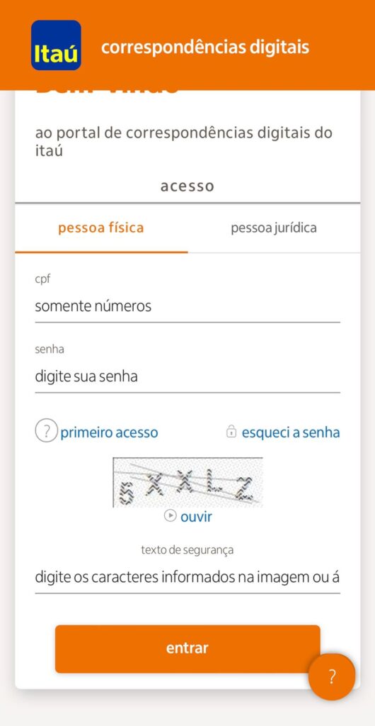 O que é e como acesso a Correspondencia Digital Itau online